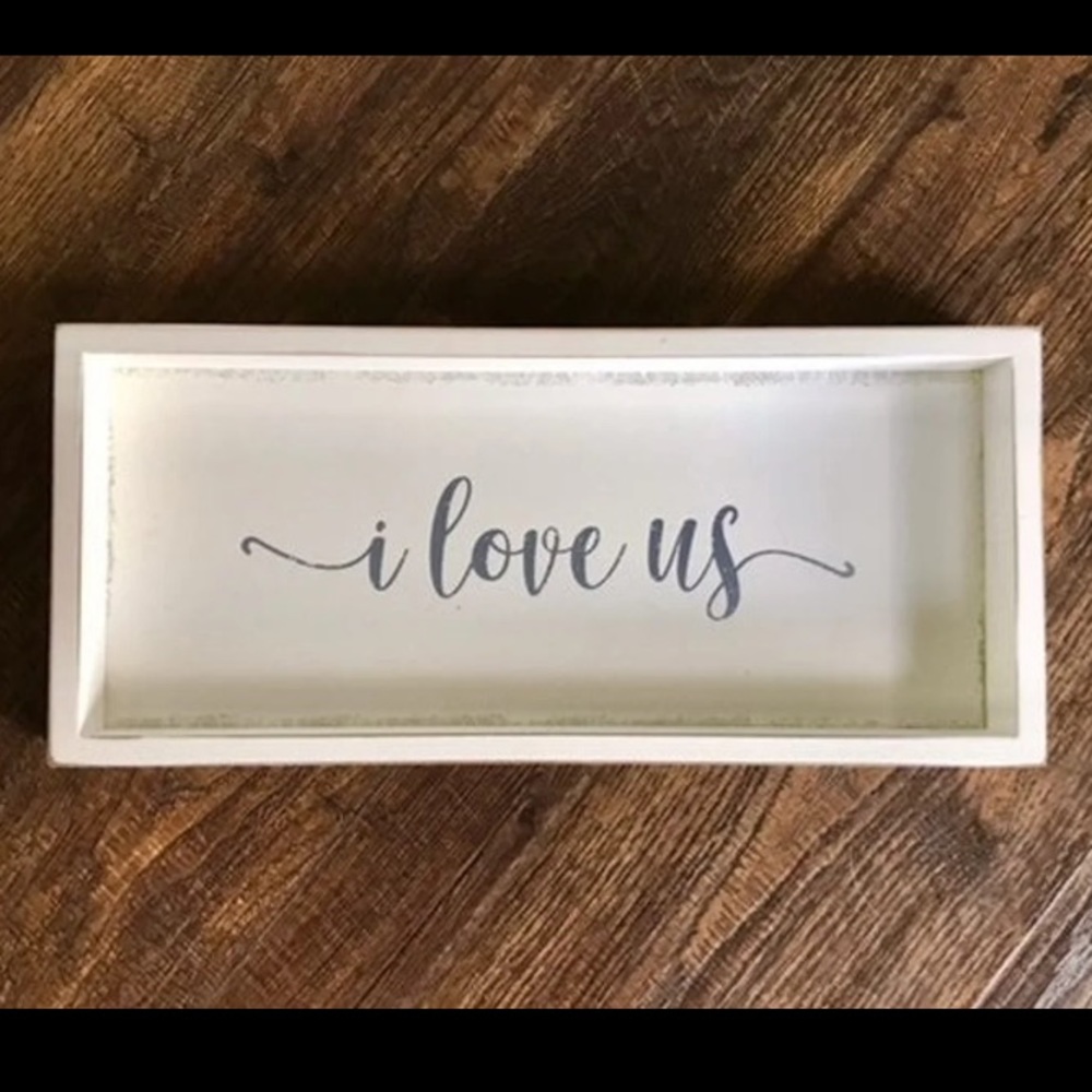 Farmhouse I Love Us Wooden Home Decor